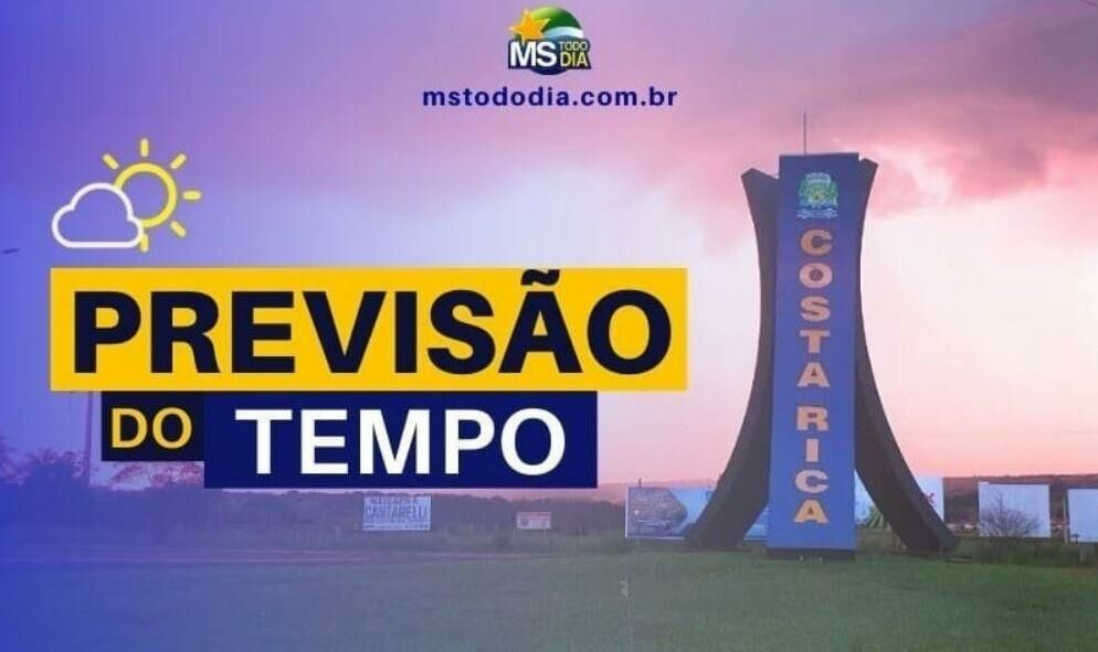 Imagem de compartilhamento para o artigo Previsão de temperaturas elevadas e chuvas para Mato Grosso do Sul da MS Todo dia